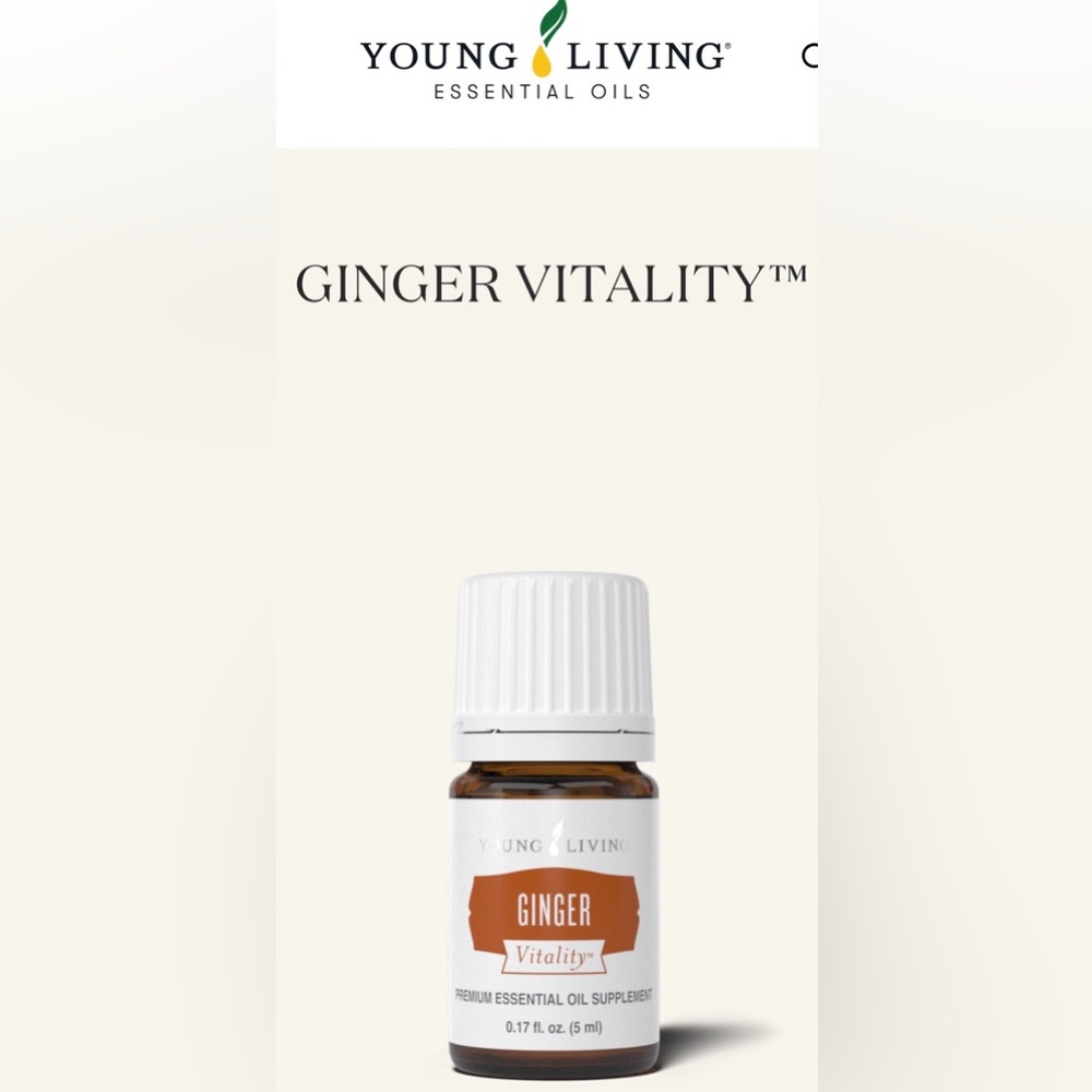 Young Living Ginger Vitality Essential Oil, New 5ml